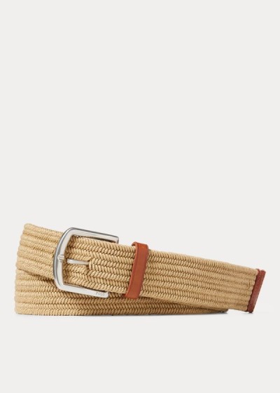 Pánské Pasek Polo Ralph Lauren Braided Stretch Cotton - 87593-WSBD